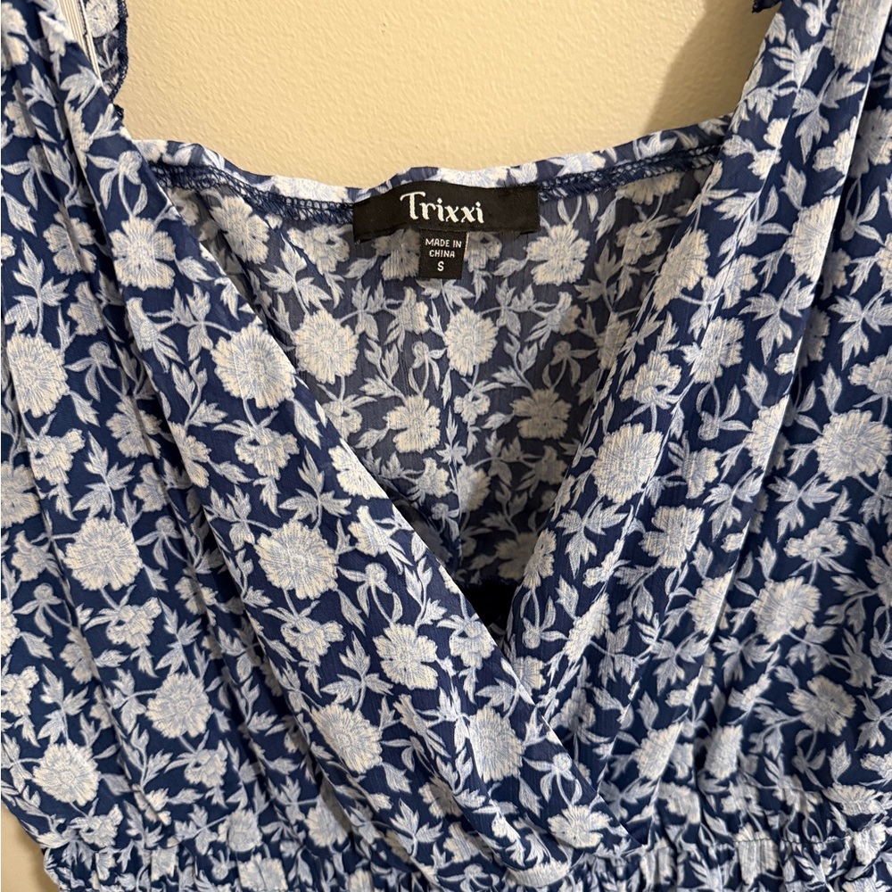 Trixxi Floral Ruffle Romper - Picture 4 of 10